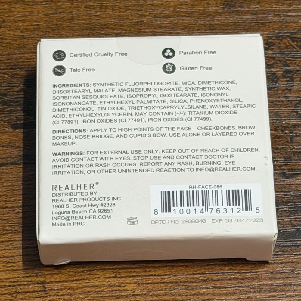 ✨ RealHer Pure Resolve Highlighter Brand New in Box - Picture 4 of 8